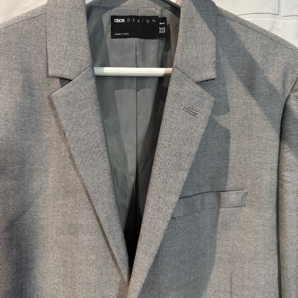 New! Men’s ASOS DESIGN Jersey Blazer in Gray 40S